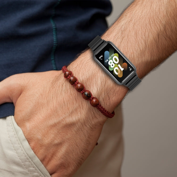 One-bead Stainless Steel Watch Band, For Huawei Band 7
