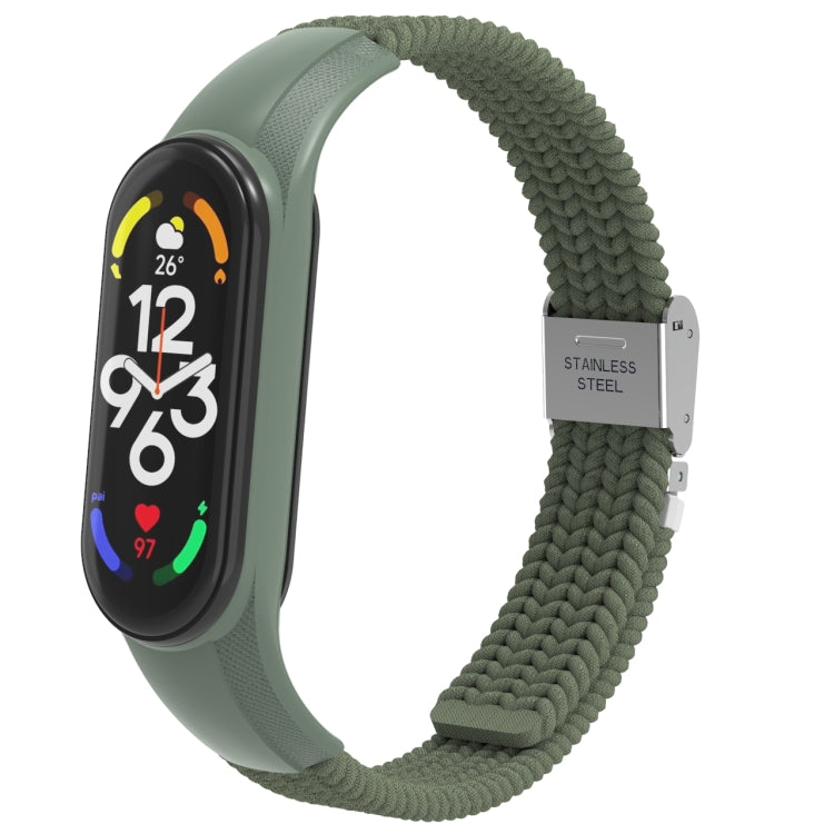 Adjustable Nylon Braided Integrated Watch Band, For Xiaomi Mi Band 7