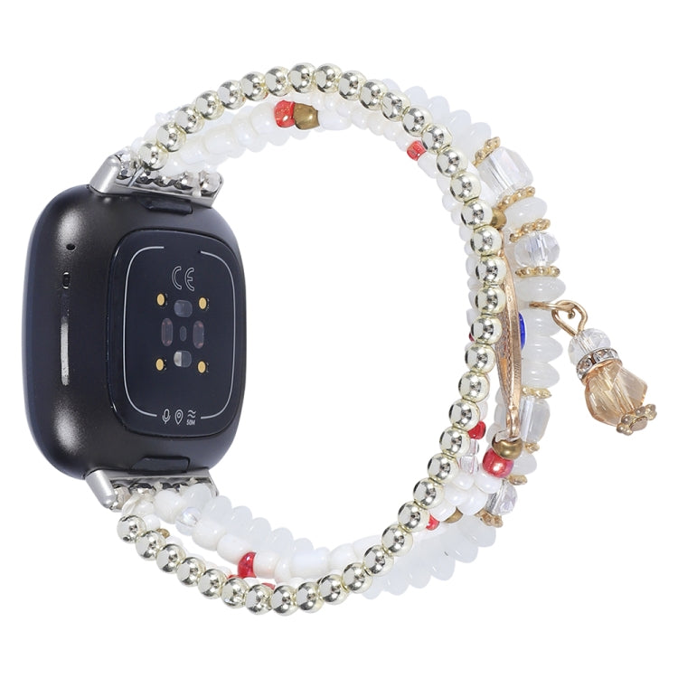 Eye Bead Chain Watch Band, For Fitbit Charge 5, For Fitbit Versa 3 / Sense