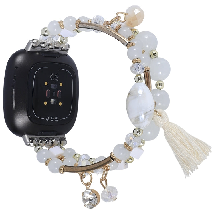 Round Bead Chain Watch Band, For Fitbit Versa 3 / Sense