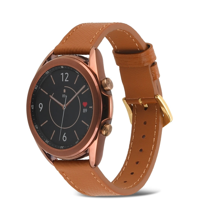 Genuine Leather Watch Band, For Samsung Galaxy Watch4 20mm