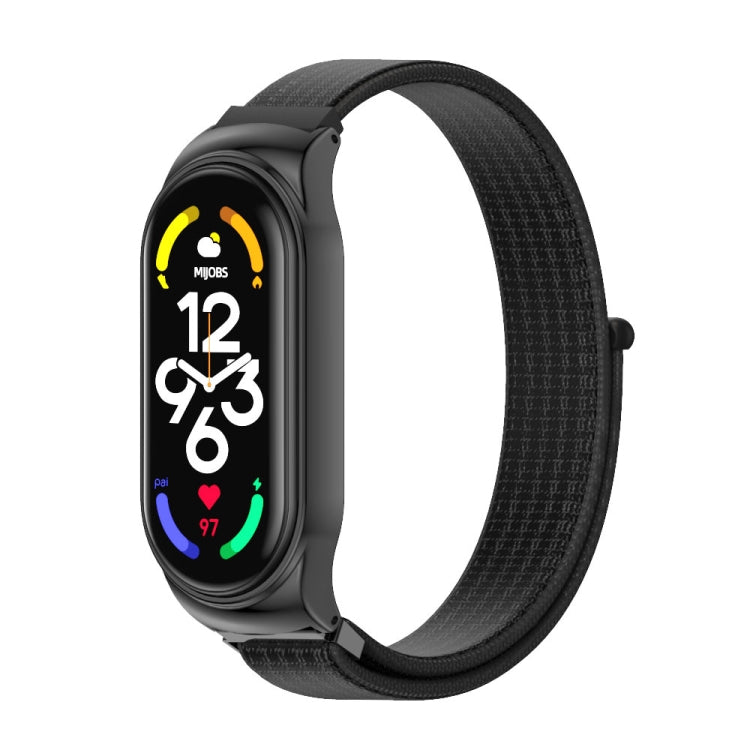 MIJOBS CS Stainless Steel Case Nylon Watch Band, CS