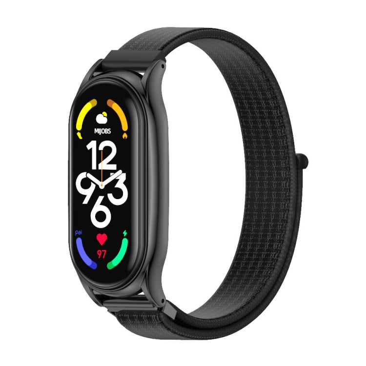 MIJOBS Plus Stainless Steel Case Nylon Watch Band, Plus