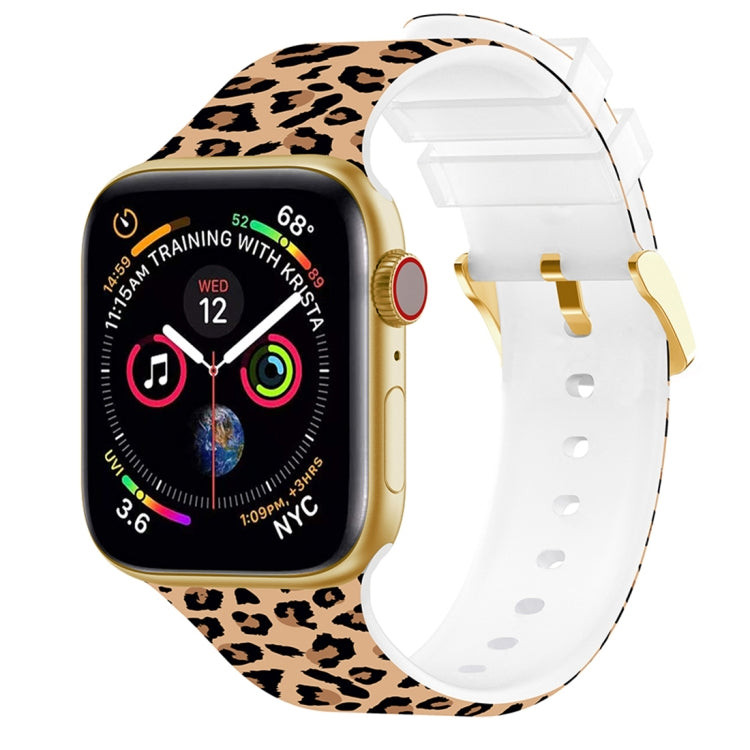 Square Buckle Color Printing Watch Band For Apple Watch Series, 7 45mm / 6&SE&5&4 44mm / 3&2&1 42mm, 7 41mm / 6&SE&5&4 40mm / 3&2&1 38mm