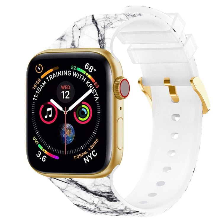 Square Buckle Color Printing Watch Band For Apple Watch Series, 7 45mm / 6&SE&5&4 44mm / 3&2&1 42mm, 7 41mm / 6&SE&5&4 40mm / 3&2&1 38mm