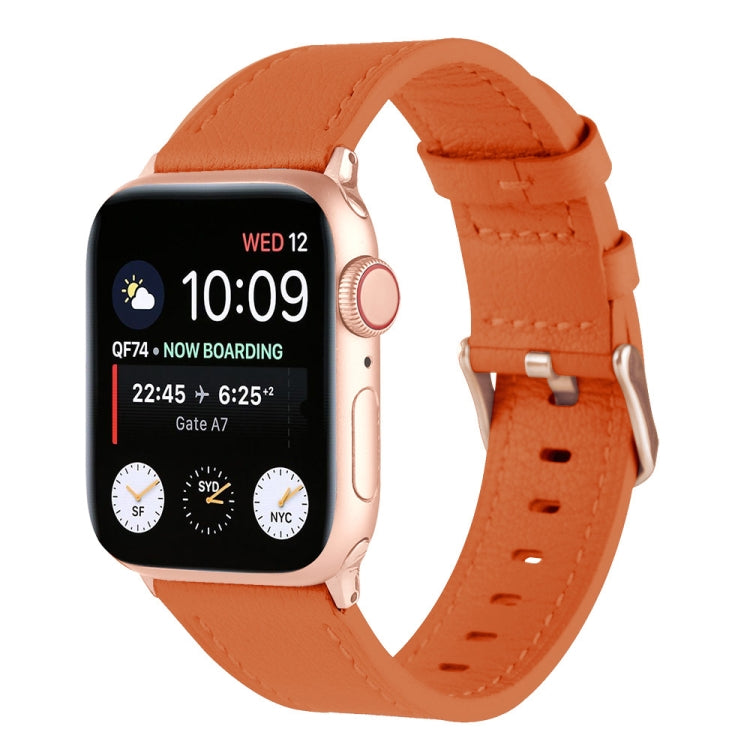 Universal Genuine Leather Watch Band For Apple Watch Series, 7 45mm / 6&SE&5&4 44mm / 3&2&1 42mm, 7 41mm / 6&SE&5&4 40mm / 3&2&1 38mm