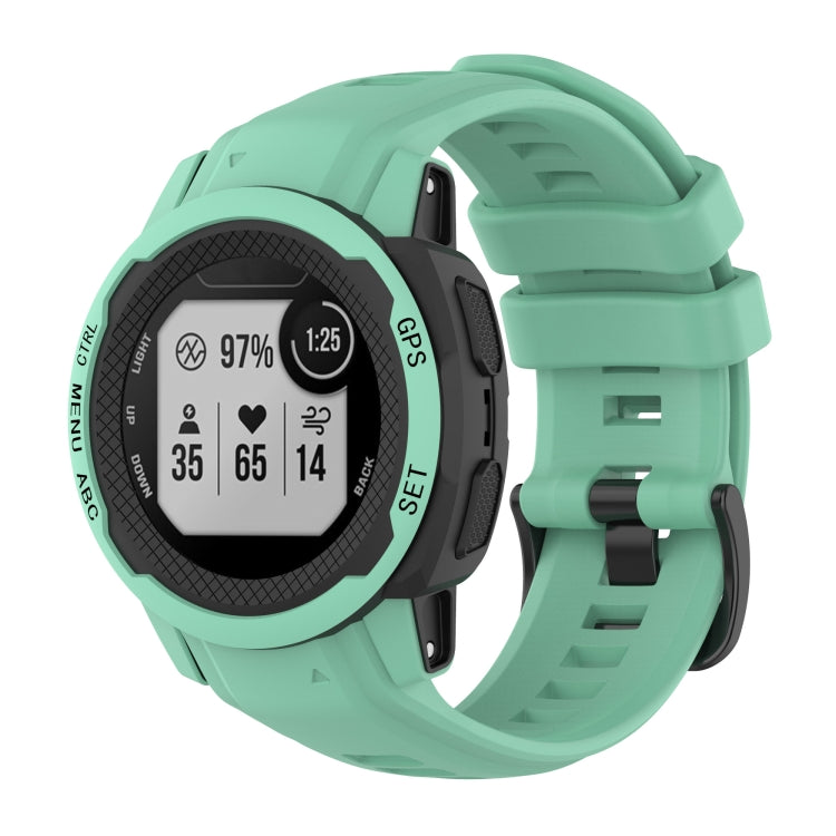 Solid Color Silicone Sports Watch Band, For Garmin Instinct 2S