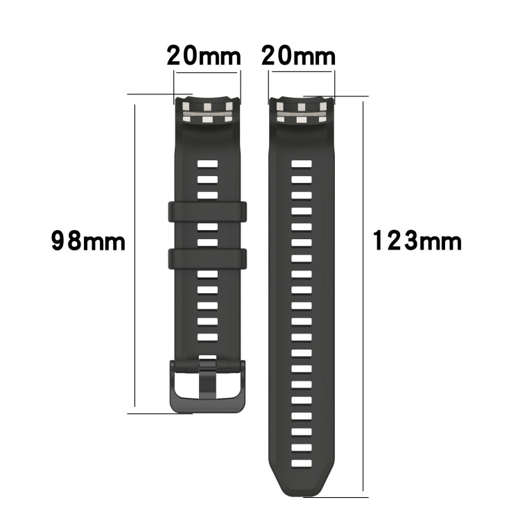 Solid Color Silicone Sports Watch Band, For Garmin Instinct 2S