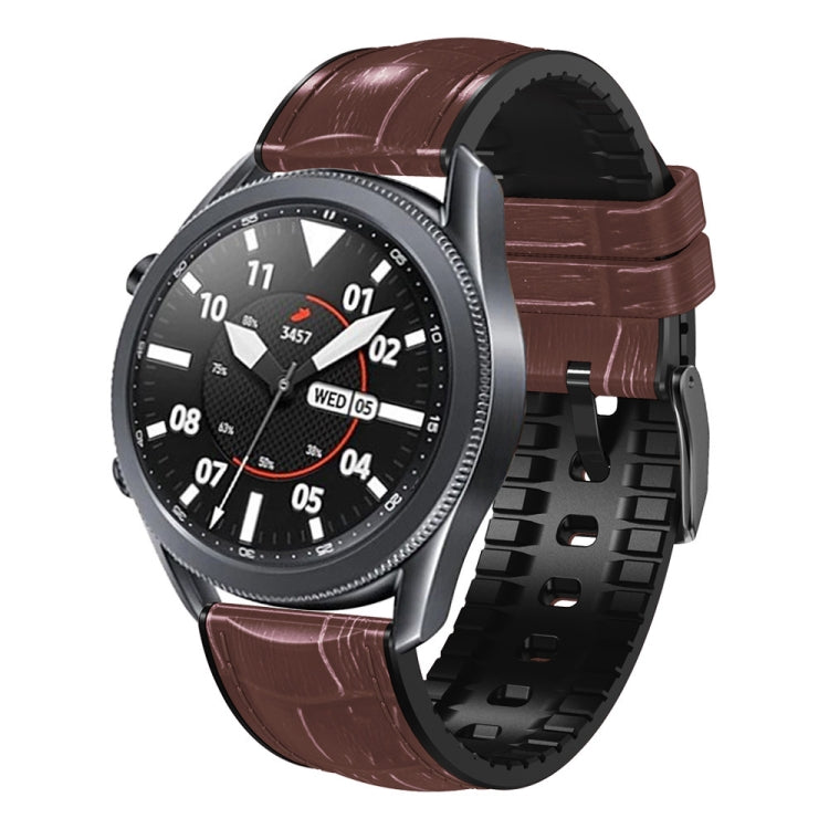 For Huawei Watch GT3 Pro 46mm Bamboo Joint Texture Silicone Leather Watch Band