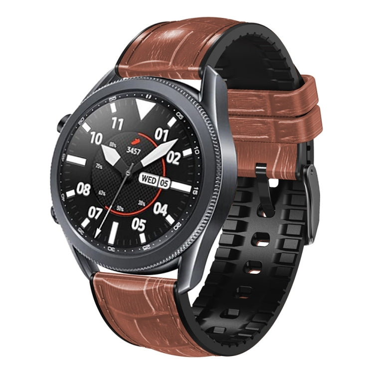 For Huawei Watch GT3 Pro 46mm Bamboo Joint Texture Silicone Leather Watch Band