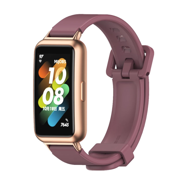 MIJOBS Breathable Silicone Watch Band, For Huawei Band 7 / 7 NFC
