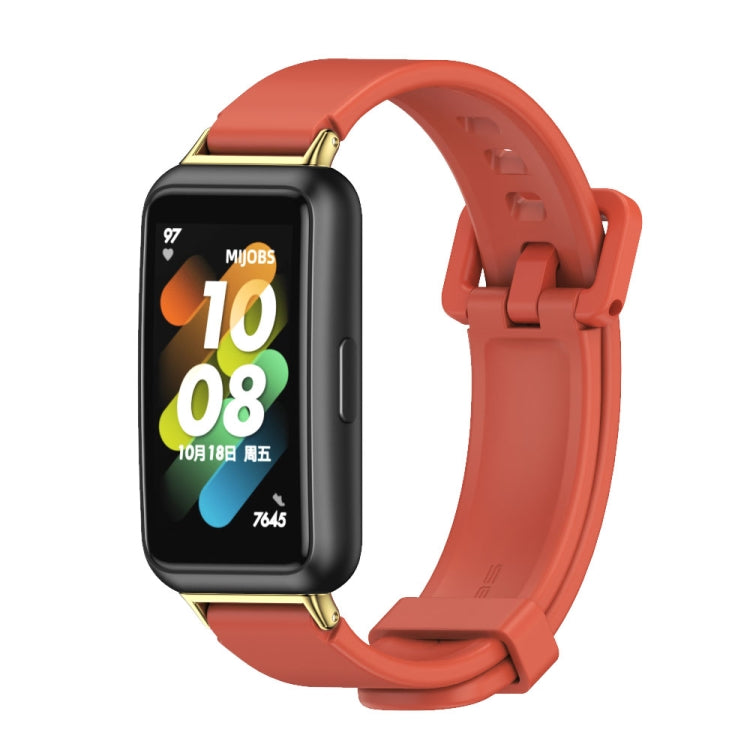 MIJOBS Breathable Silicone Watch Band, For Huawei Band 7 / 7 NFC