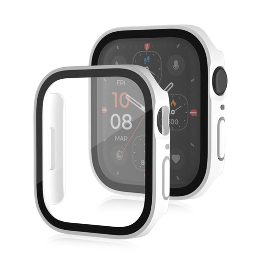 Life Waterproof Frosted 2 in 1 PC Frame + Tempered Glass Protective Case, For Apple Watch Series 9 / 8 / 7 45mm, For Apple Watch Series 9 / 8 / 7 41mm, For Apple Watch Series 6 / 5 / 4 / SE 44mm, For Apple Watch Series 6 / 5 / 4 / SE 40mm
