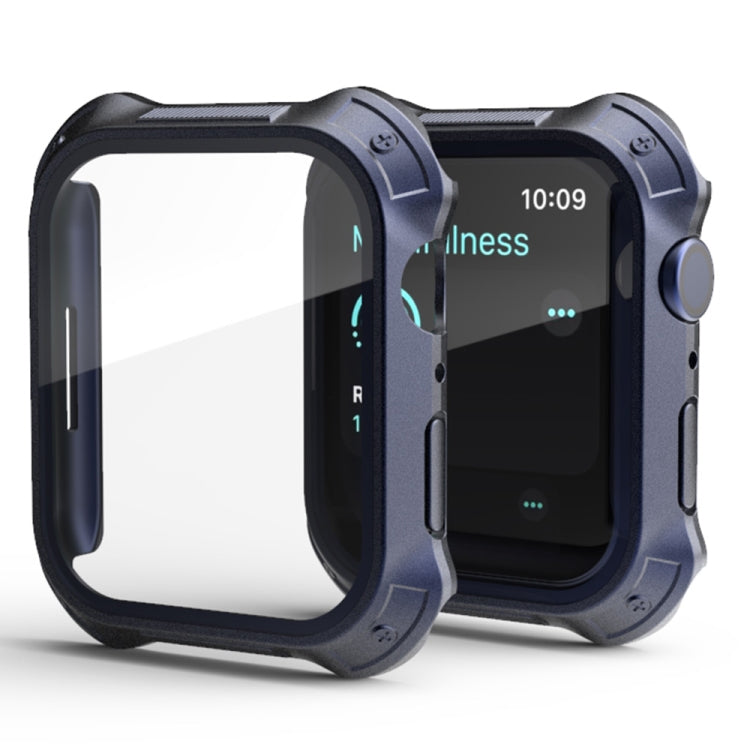 2 in 1 PC Frame + Screen Tempered Glass Film Protective Case, For Apple Watch Series 9 / 8 / 7 41mm, For Apple Watch Series 9 / 8 / 7 45mm