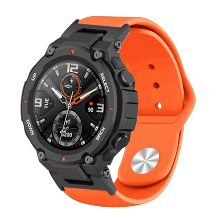 Silicone Reverse Buckle Watch Band, For Amazfit T-Rex / T-Rex Pro / Ares
