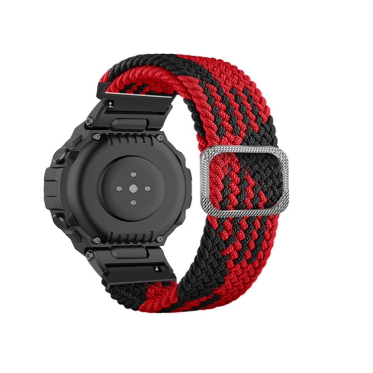 Adjustable Buckle Braided Nylon Watch Band, For Amazfit T-Rex / T-Rex Pro / Ares