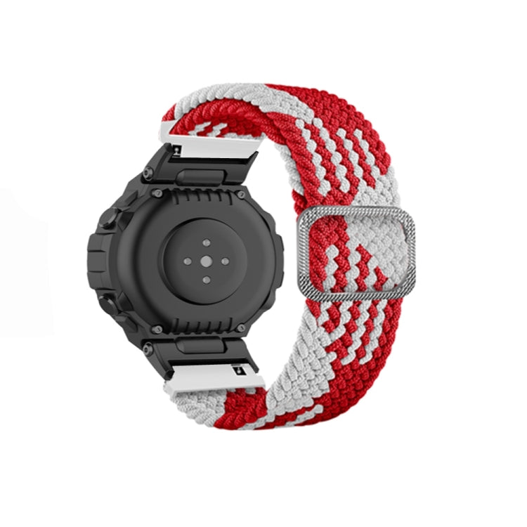 Adjustable Buckle Braided Nylon Watch Band, For Amazfit T-Rex / T-Rex Pro / Ares