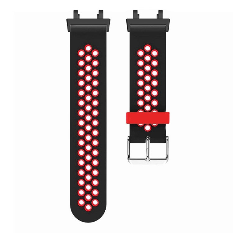3-Row Holes Two-color Silicone Watch Band, For Amazfit T-Rex 2