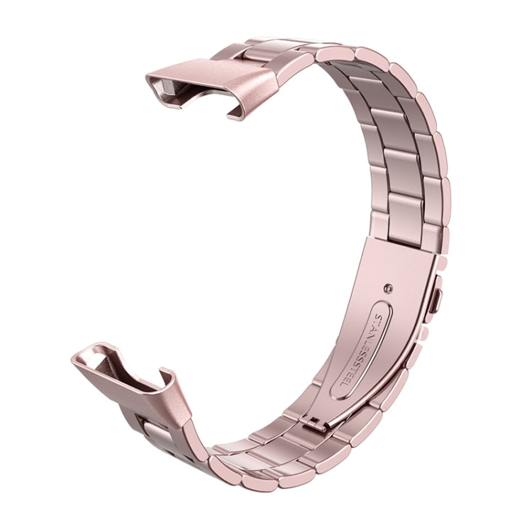 Three-bead Flat Buckle Stainless Steel Watch Band, For Xiaomi Mi Band 7 Pro