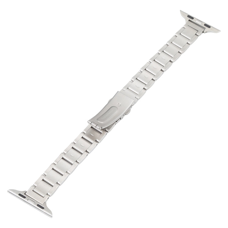 Three Beads Metal Watch Band For Apple Watch Series, 7 45mm / 6&SE&5&4 44mm / 3&2&1 42mm, 7 41mm / 6&SE&5&4 40mm / 3&2&1 38mm