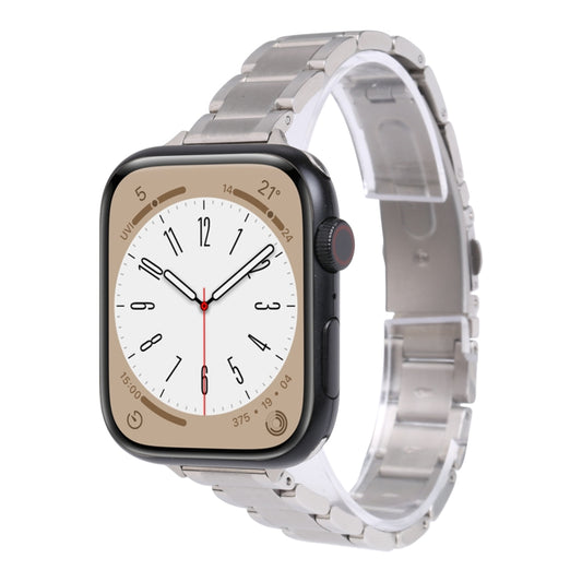 Three Beads Metal Watch Band For Apple Watch Series, 7 45mm / 6&SE&5&4 44mm / 3&2&1 42mm, 7 41mm / 6&SE&5&4 40mm / 3&2&1 38mm
