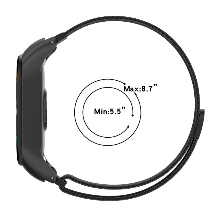 Milan Metal Stainless Steel Watch Band, For Xiaomi Mi Band 7 / 7NFC