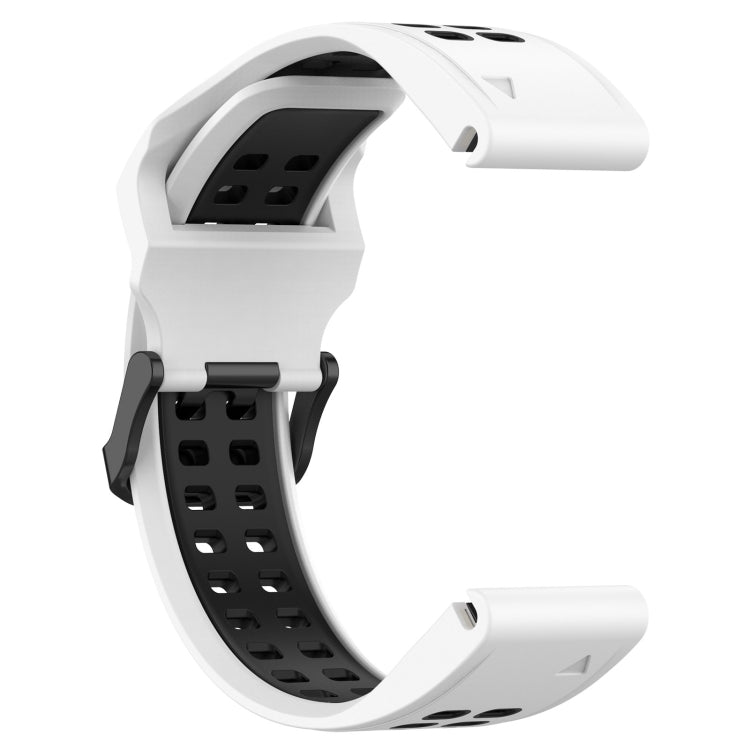 Two-color Silicone Watch Band, For Garmin Fenix 7S / 6S / 5S