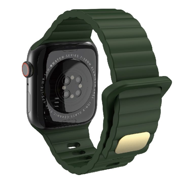 Breathable Skin-friendly Silicone For Apple Watch, Ultra 49mm / Series 8&7 45mm / SE   2&6&SE&5&4 44mm / 3&2&1 42mm, Series 8&7 41mm / SE 2&6&SE&5&4 40mm /   3&2&1 38mm