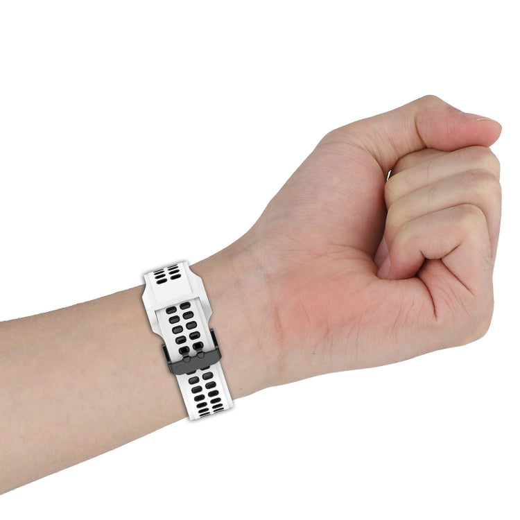 26mm Reverse Buckle Two-color Silicone Watch Band, For Garmin Enduro2 / Tactix7