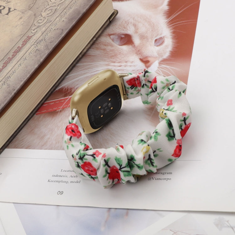 Universal Hair Ring Cloth Watch Band, For Fitbit Versa 4 / Sense 2