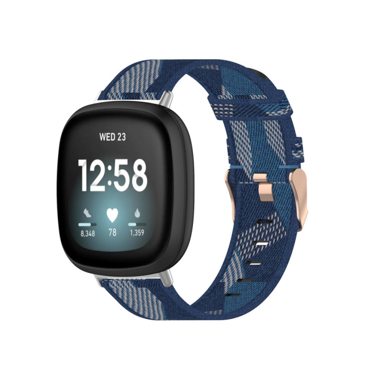 Universal Nylon Weave Canvas Watch Band, For Fitbit Versa 4 / Sense 2
