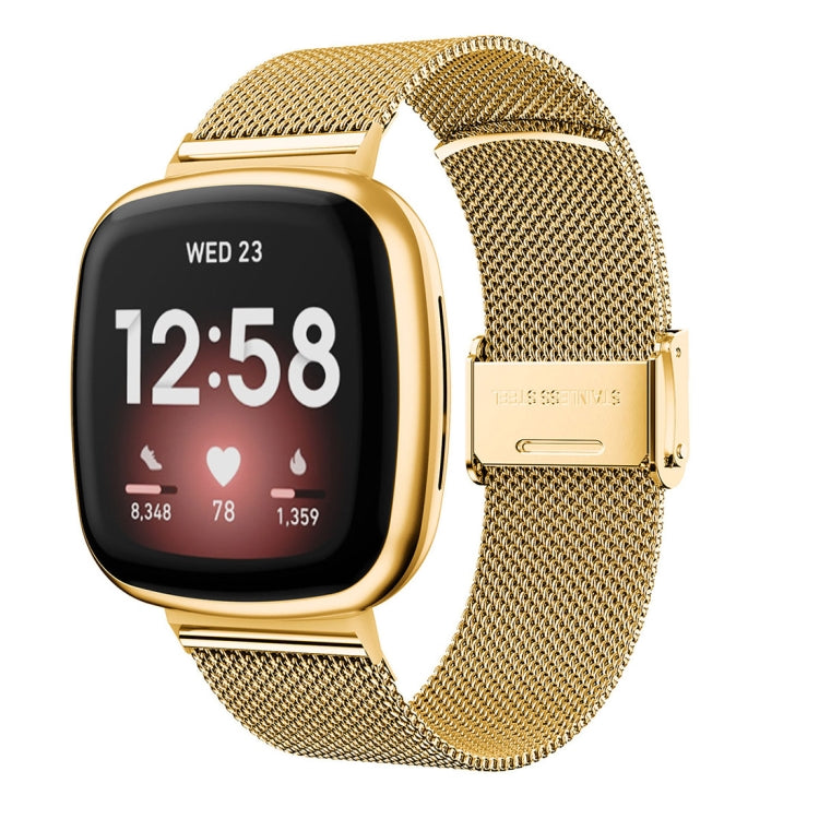 Universal Metal Stainless Steel Buckle Watch Band, For Fitbit Versa 4 / Sense 2