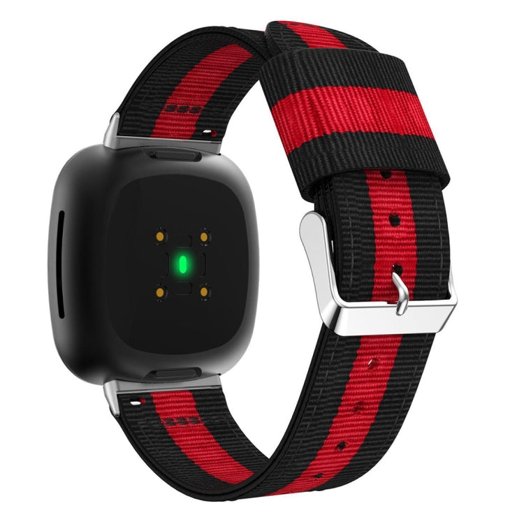 Universal Stripe Nylon Watch Band, For Fitbit Versa 4 / Sense 2