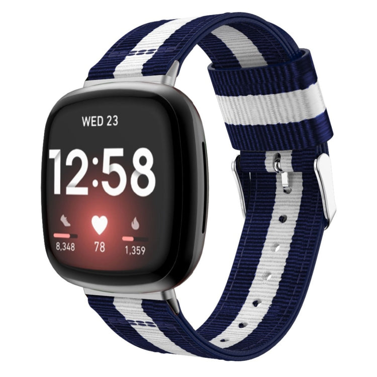 Universal Stripe Nylon Watch Band, For Fitbit Versa 4 / Sense 2