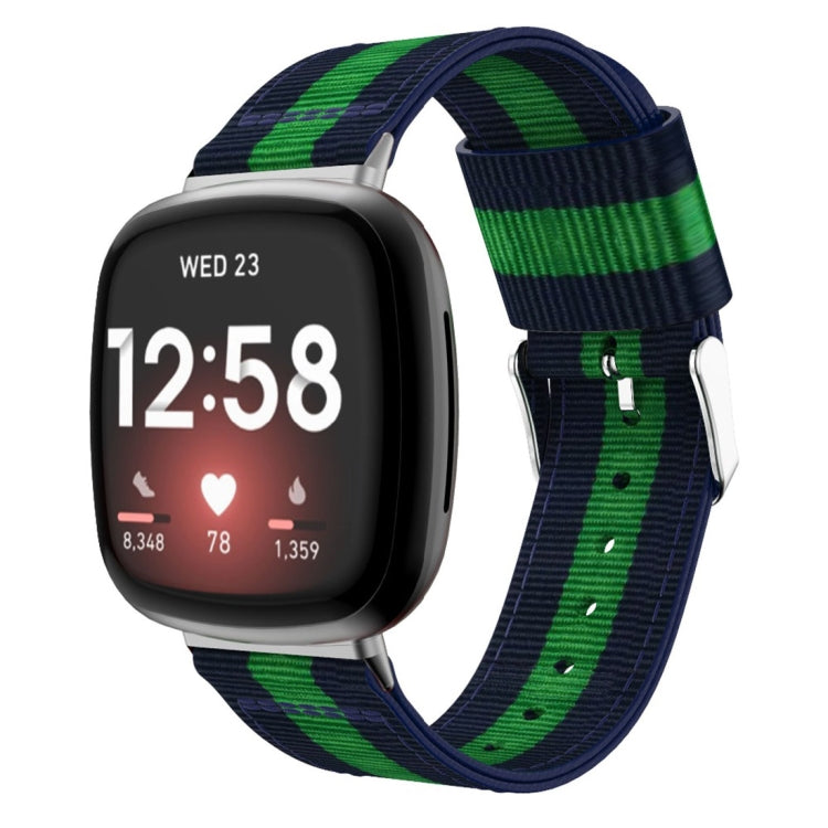 Universal Stripe Nylon Watch Band, For Fitbit Versa 4 / Sense 2
