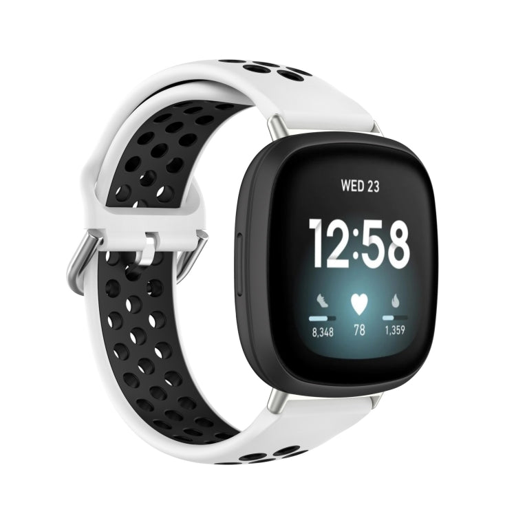 Dual Color Silicone Watch Band, For Fitbit Versa 4 / Sense 2