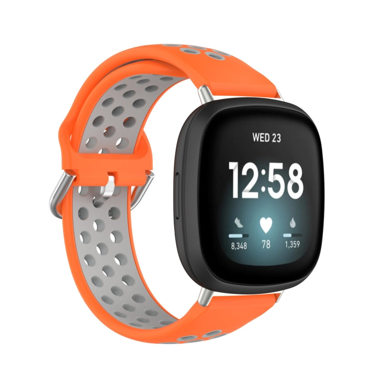 Dual Color Silicone Watch Band, For Fitbit Versa 4 / Sense 2