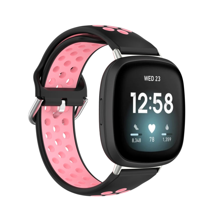 Dual Color Silicone Watch Band, For Fitbit Versa 4 / Sense 2