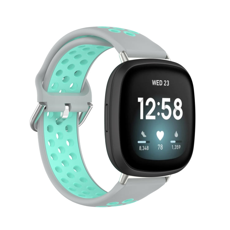 Dual Color Silicone Watch Band, For Fitbit Versa 4 / Sense 2