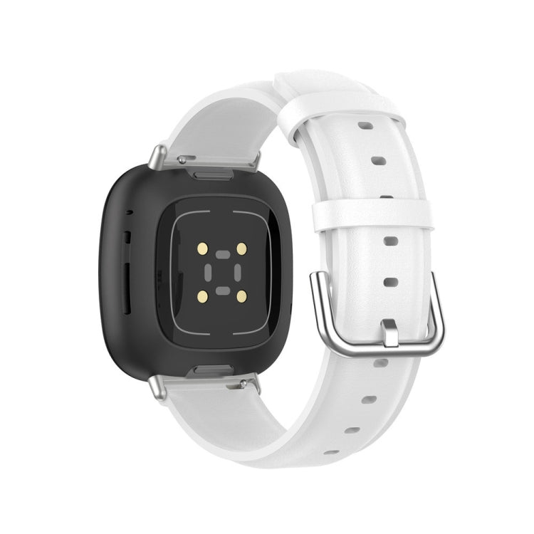 Genuine Leather Watch Band, For Fitbit Versa 4 / Sense 2