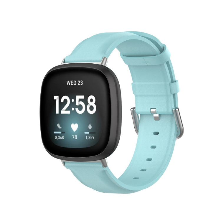 Genuine Leather Watch Band, For Fitbit Versa 4 / Sense 2