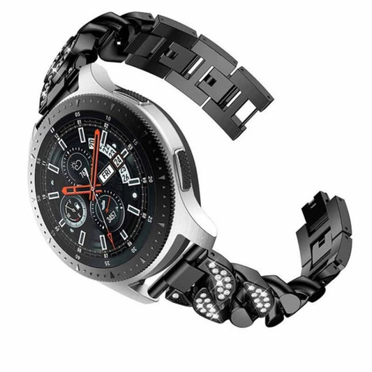 Row Diamonds Denim Chain Watch Band, For Samsung Galaxy Watch5 40mm/44mm / Watch5 Pro