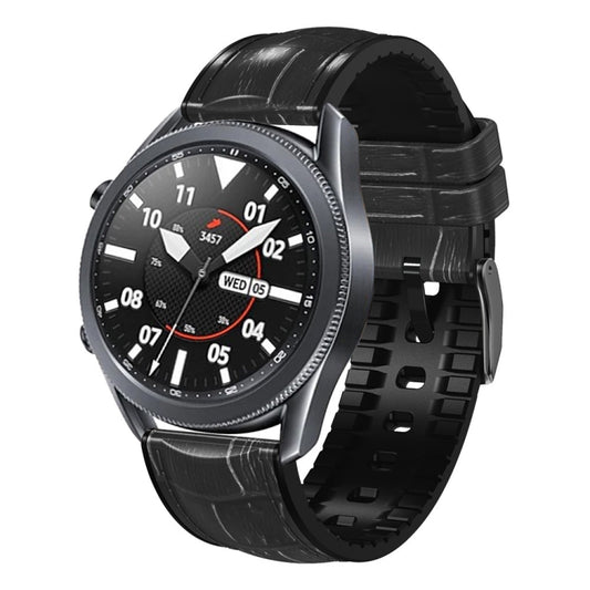 Bamboo Joint Texture Silicone Leather Watch Band, For Huawei GT 3 Pro 46mm