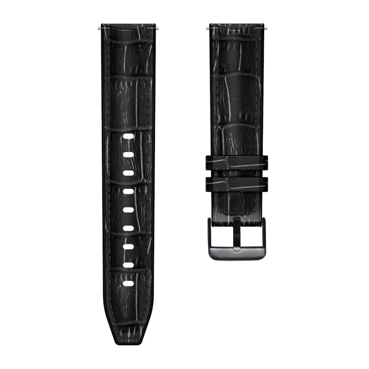 Bamboo Joint Texture Silicone Leather Watch Band, For Huawei GT 3 Pro 46mm