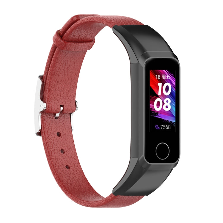 For Huawei Band 4 (ADS-B29) / Honor Band 5i (CRS-B19S) Genuine Leather Wrist Strap Watchband