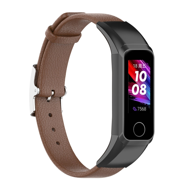 For Huawei Band 4 (ADS-B29) / Honor Band 5i (CRS-B19S) Genuine Leather Wrist Strap Watchband