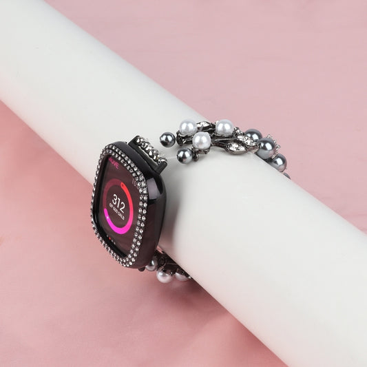 Pearl Bracelet Watch Band, For Fitbit Versa 3 / Sense