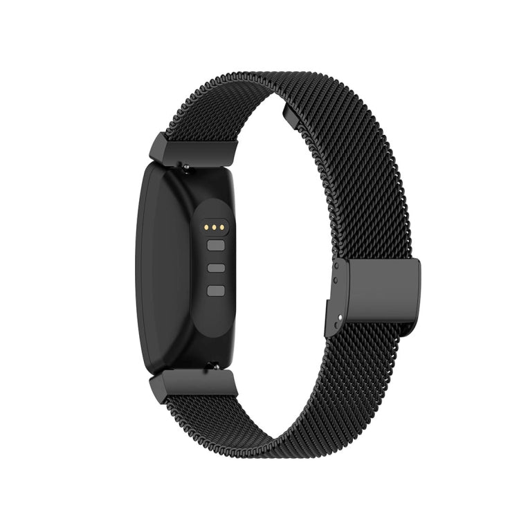 Stainless Steel Metal Mesh Wrist Strap Watch Band for Fitbit Inspire / Inspire HR / Ace 2, Size: L