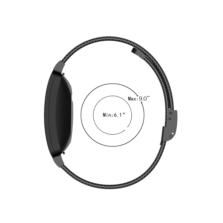 Stainless Steel Metal Mesh Wrist Strap Watch Band for Fitbit Inspire / Inspire HR / Ace 2, Size: L