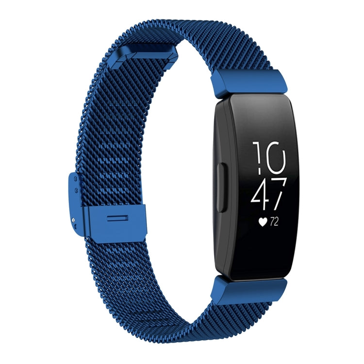Stainless Steel Metal Mesh Wrist Strap Watch Band for Fitbit Inspire / Inspire HR / Ace 2, Size: L